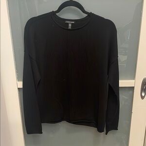 Eileen Fisher Black Long Sleeve Sweater, XS